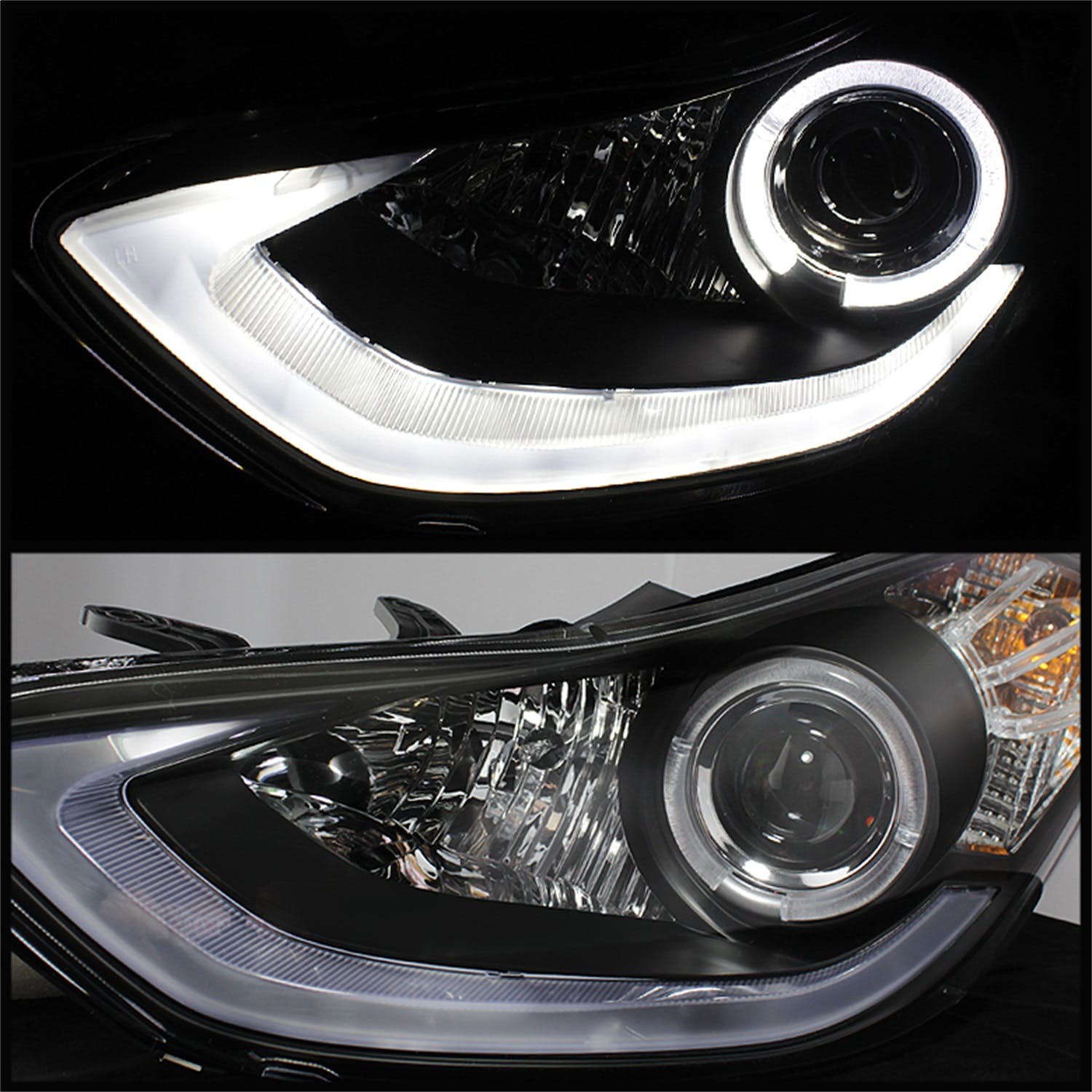 Spyder Auto 5073662 (Spyder) Hyundai Elantra 11-13 Projector Headlights (Not compatible with the GT