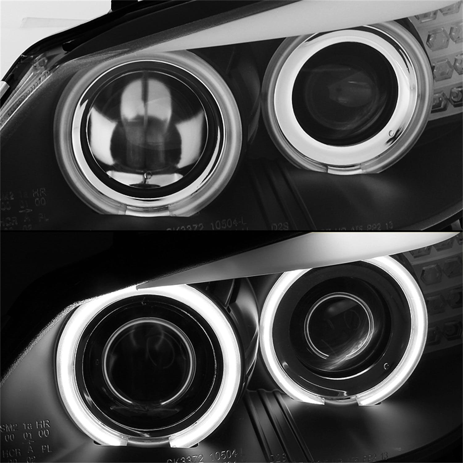 Spyder Auto 5074041 (Spyder) BMW E60 5-Series 04-07 Projector Headlights-Halogen Model Only ( Not Co
