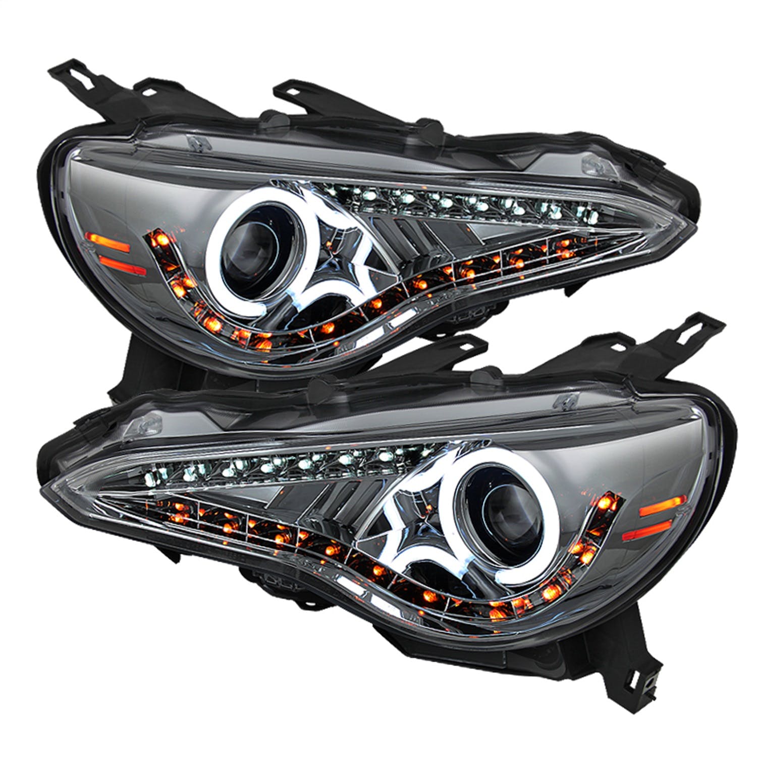 Spyder Auto 5075390 (Spyder) Scion FRS 12-14 Projector Headlights-CCFL Halo-DRL LED-Smoke
