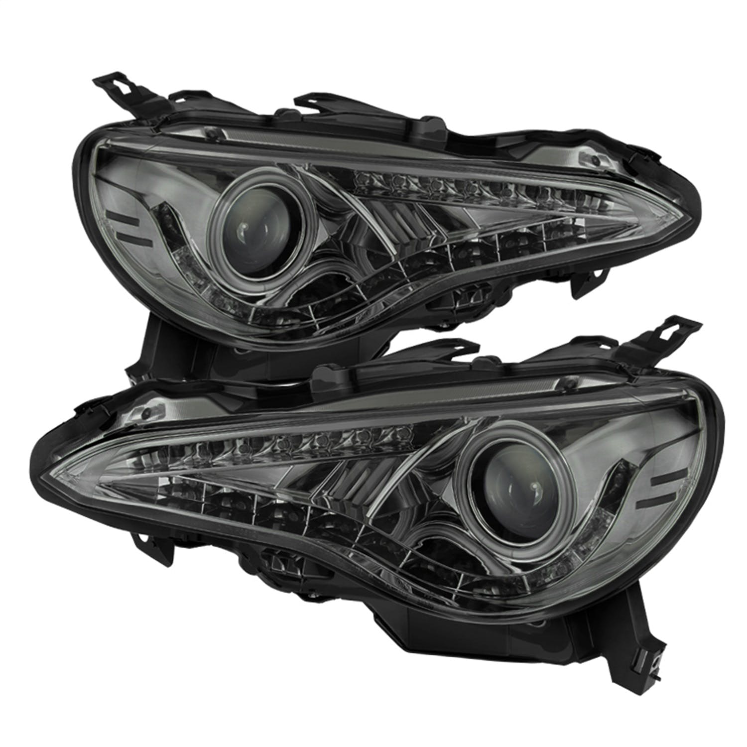 Spyder Auto 5075420 (Spyder) Scion FRS 12-14 Projector Headlights-DRL LED-Smoke