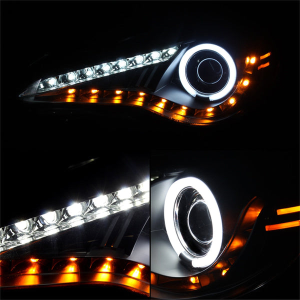 Spyder Auto 5075444 (Spyder) Subaru BRZ 12-14 Projector Headlights-CCFL Halo-DRL LED-Black
