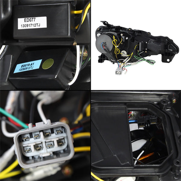 Spyder Auto 5075475 (Spyder) Subaru BRZ 12-14 Projector Headlights-DRL LED-Black