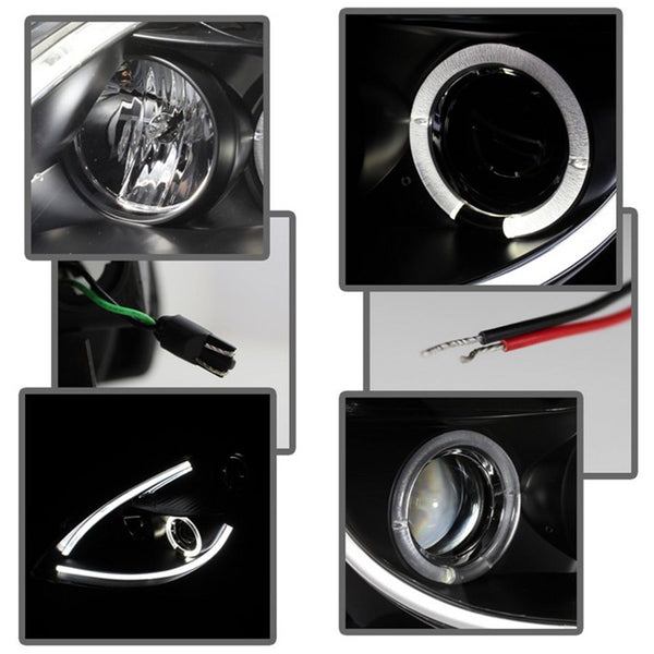 Spyder Auto 5076830 (Spyder) Nissan Altima 4Dr 2010-2012 Projector Headlights-Light Tube DRL-High H1