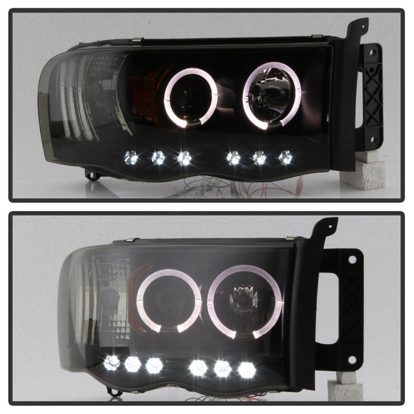 Spyder Auto 5078384 (Spyder) Dodge Ram 1500 02-05/Ram 2500/3500 03-05 Projector Headlights-LED Halo-