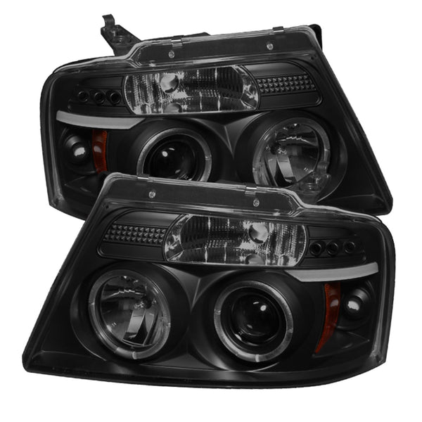 Spyder Auto 5078421 (Spyder) Ford F150 04-08 Projector Headlights-Version 2-LED Halo-LED ( Replaceab