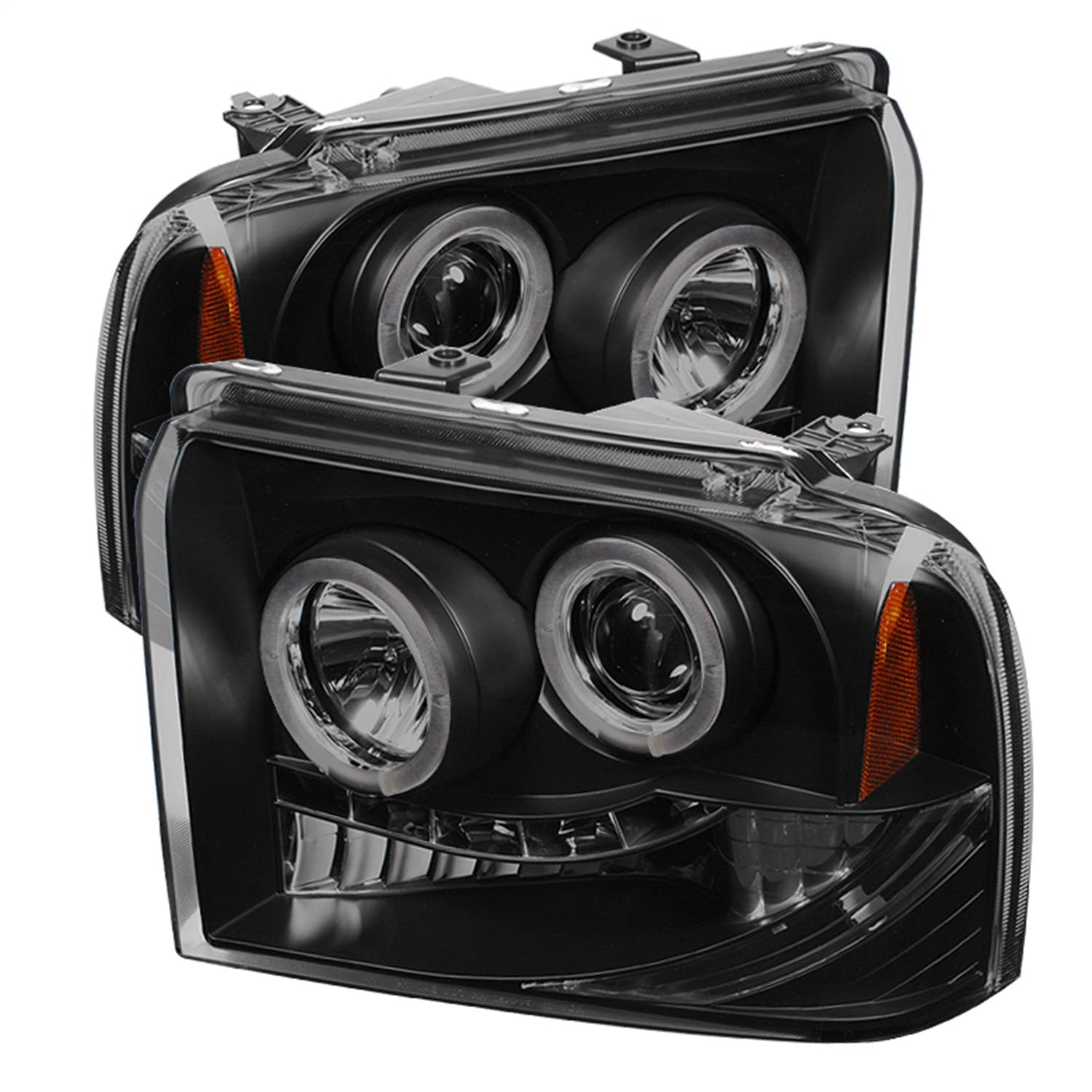 Spyder Auto 5078483 (Spyder) Ford F250/350/450 Super Duty 05-07 Projector Headlights-LED Halo-LED (