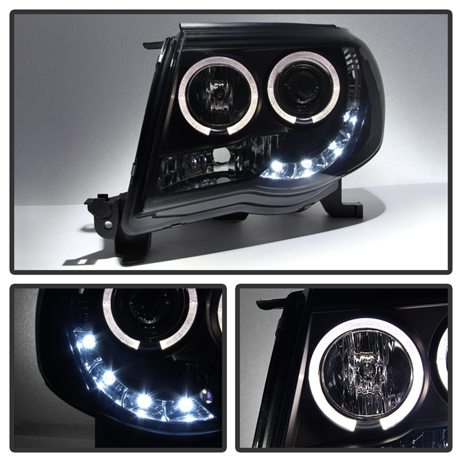 Spyder Auto 5078650 (Spyder) Toyota Tacoma 05-11 Projector Headlights-LED Halo-LED ( Replaceable LED