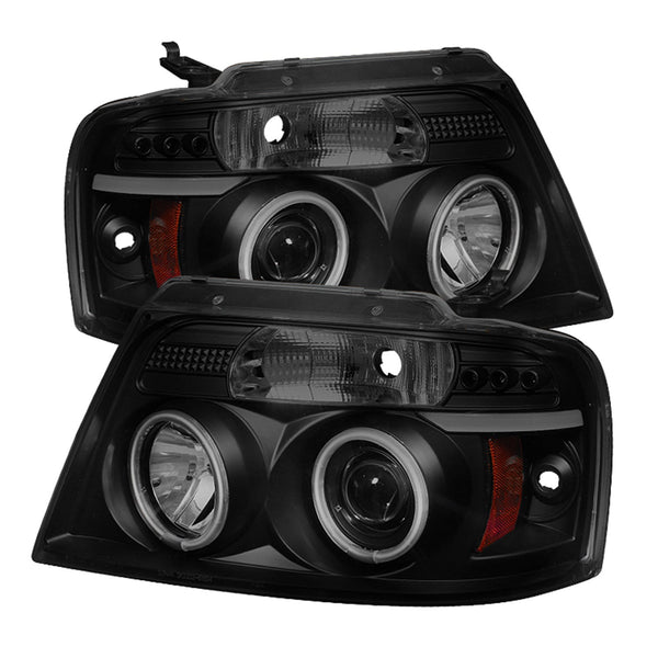 Spyder Auto 5078834 (Spyder) Ford F150 04-08 Projector Headlights-Version 2-CCFL Halo-LED ( Replacea