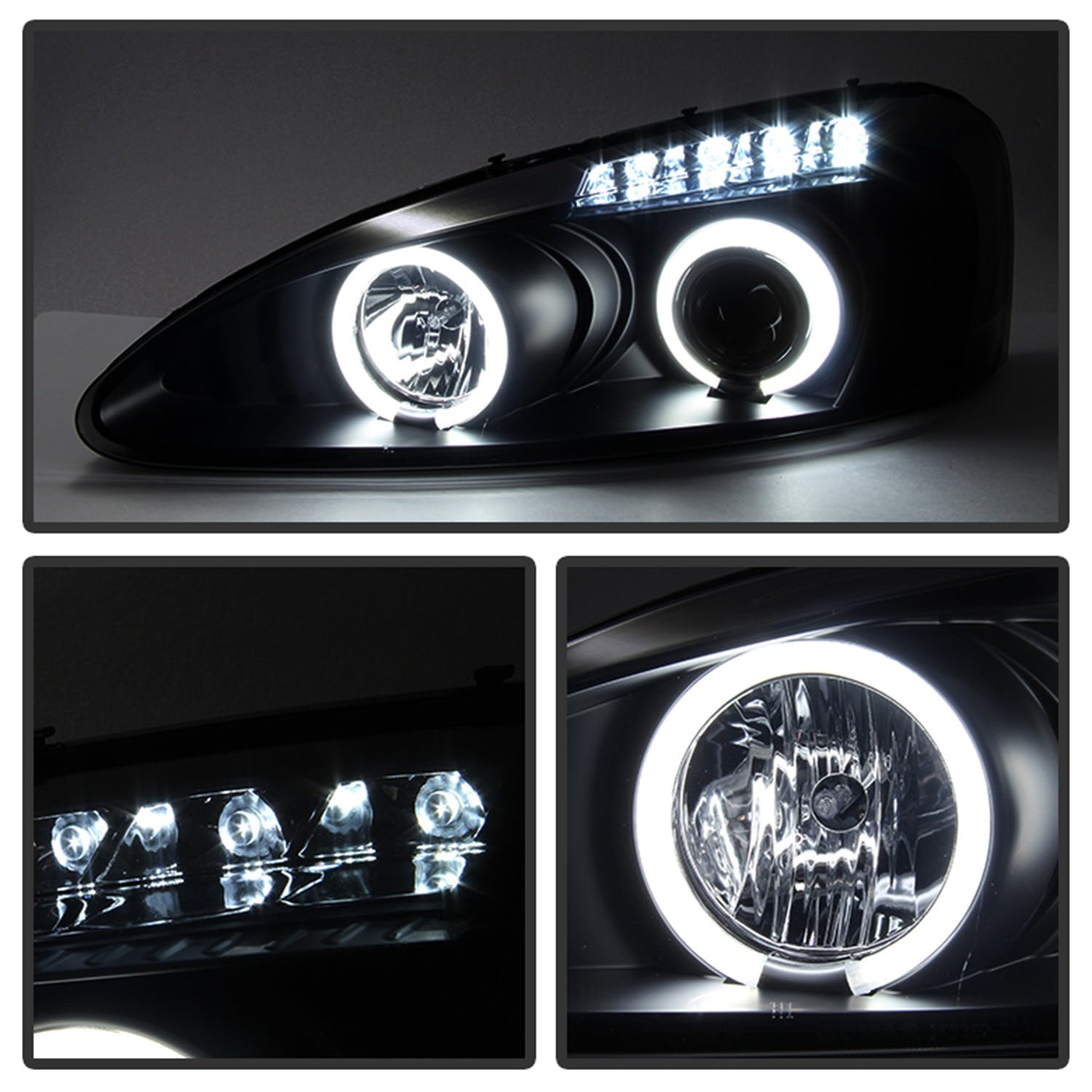 Spyder Auto 5079015 (Spyder) Pontiac Grand Prix 04-08 Projector Headlights-CCFL Halo-LED ( Replaceab