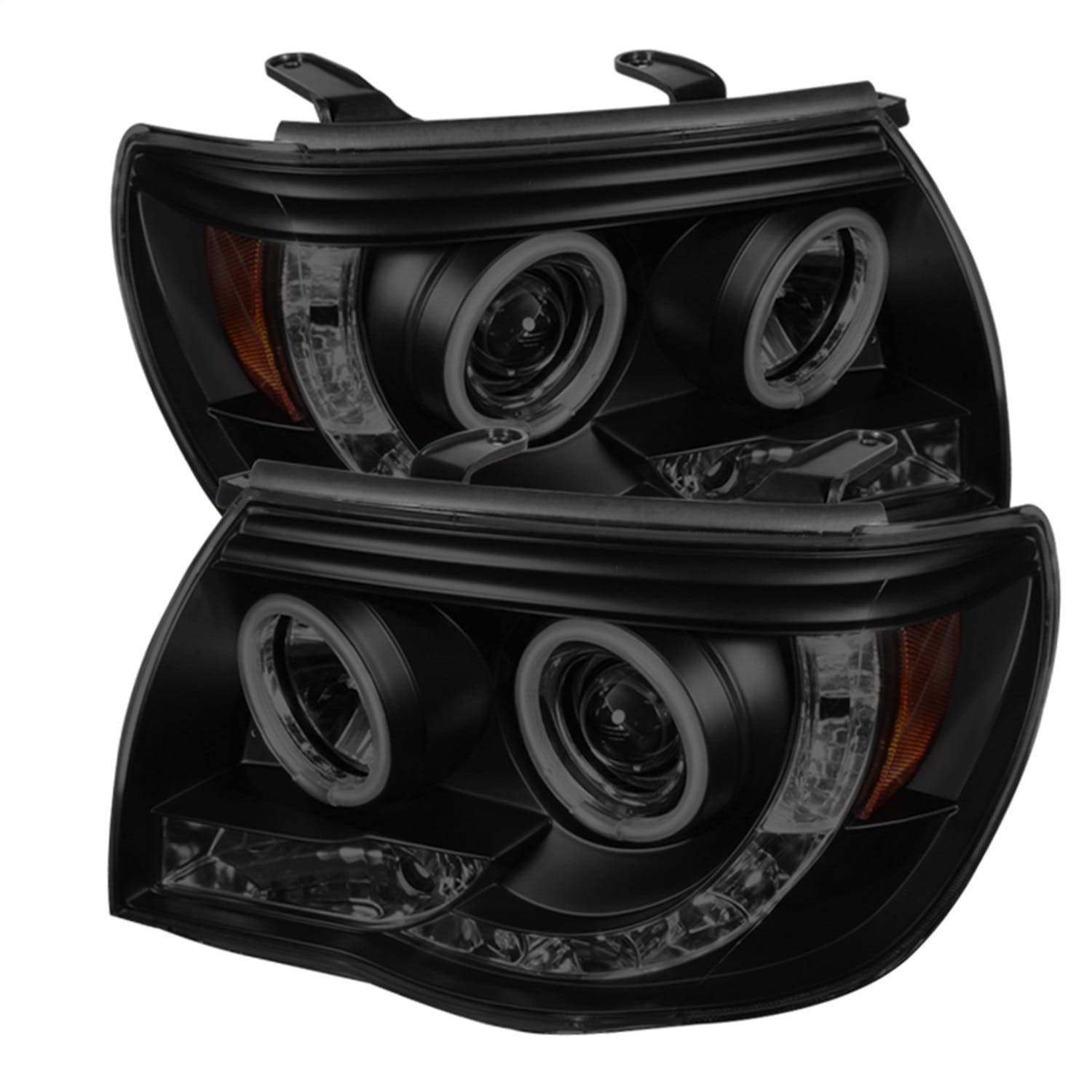 Spyder Auto 5079046 (Spyder) Toyota Tacoma 05-11 Projector Headlights-CCFL Halo-LED ( Replaceable LE
