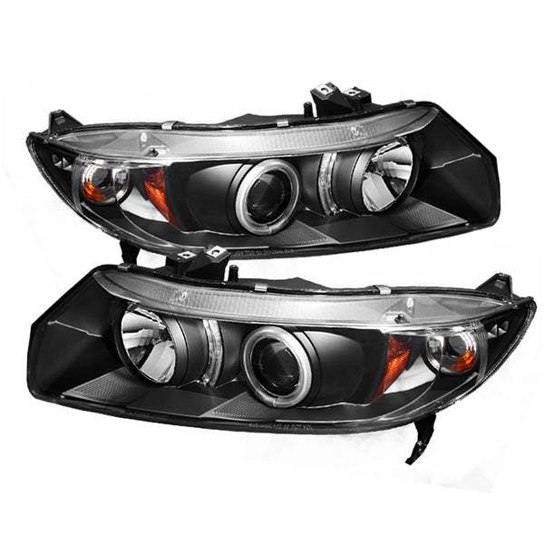 Spyder Auto 5079565 (Spyder) Honda Civic 06-08 2Dr Projector Headlights-CCFL Halo-Black-High H1 (Inc