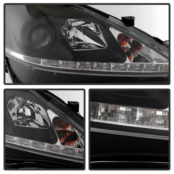 Spyder Auto 5080059 (Spyder) Lexus IS 250/350 2006-2010 Projector Headlights-DRL-Black