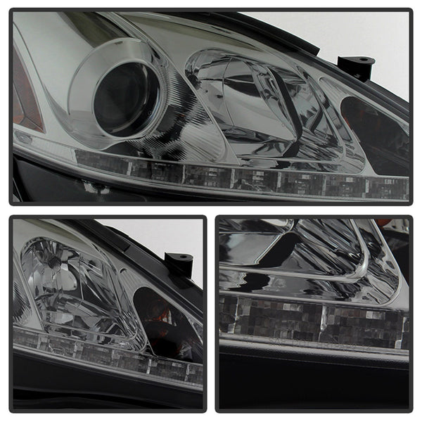 Spyder Auto 5080066 (Spyder) Lexus IS 250/350 2006-2010 Projector Headlights-DRL-Smoke