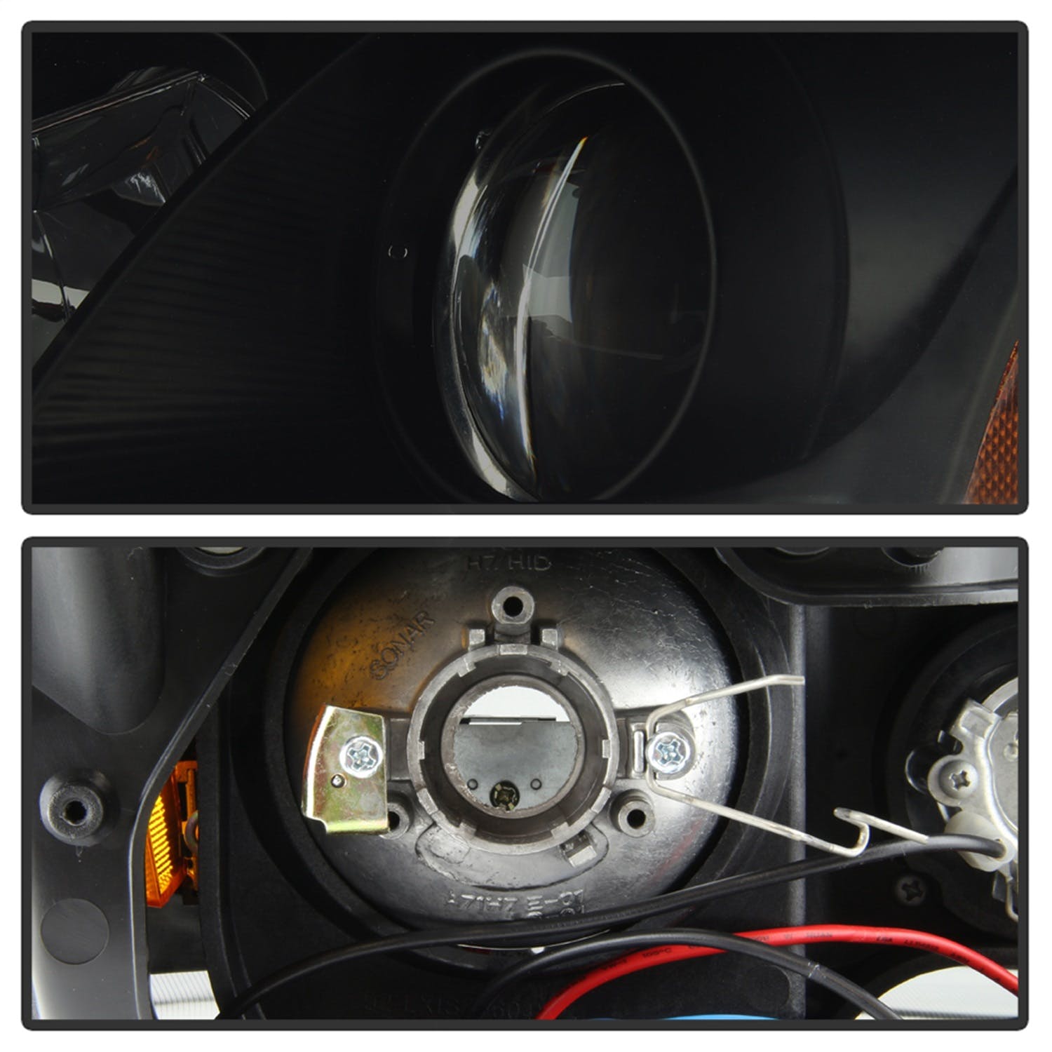 Spyder Auto 5080073 (Spyder) Lexus IS 250/350 2006-2010 Projector Headlights-DRL-Black Smoke