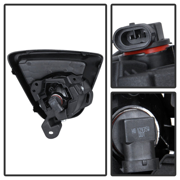 Spyder Auto 5080264 (Spyder) Mazda CX-5 2012-2015 OEM Fog Light W/Universal Switch-Clear