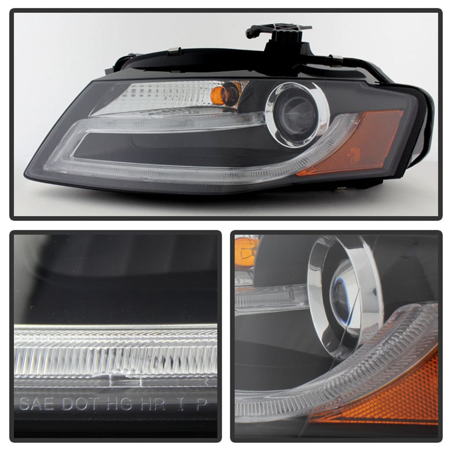 Spyder Auto 5080752 (Spyder) Audi A4 09-12 Projector Headlights-Xenon/HID Model Only ( Not Compatibl