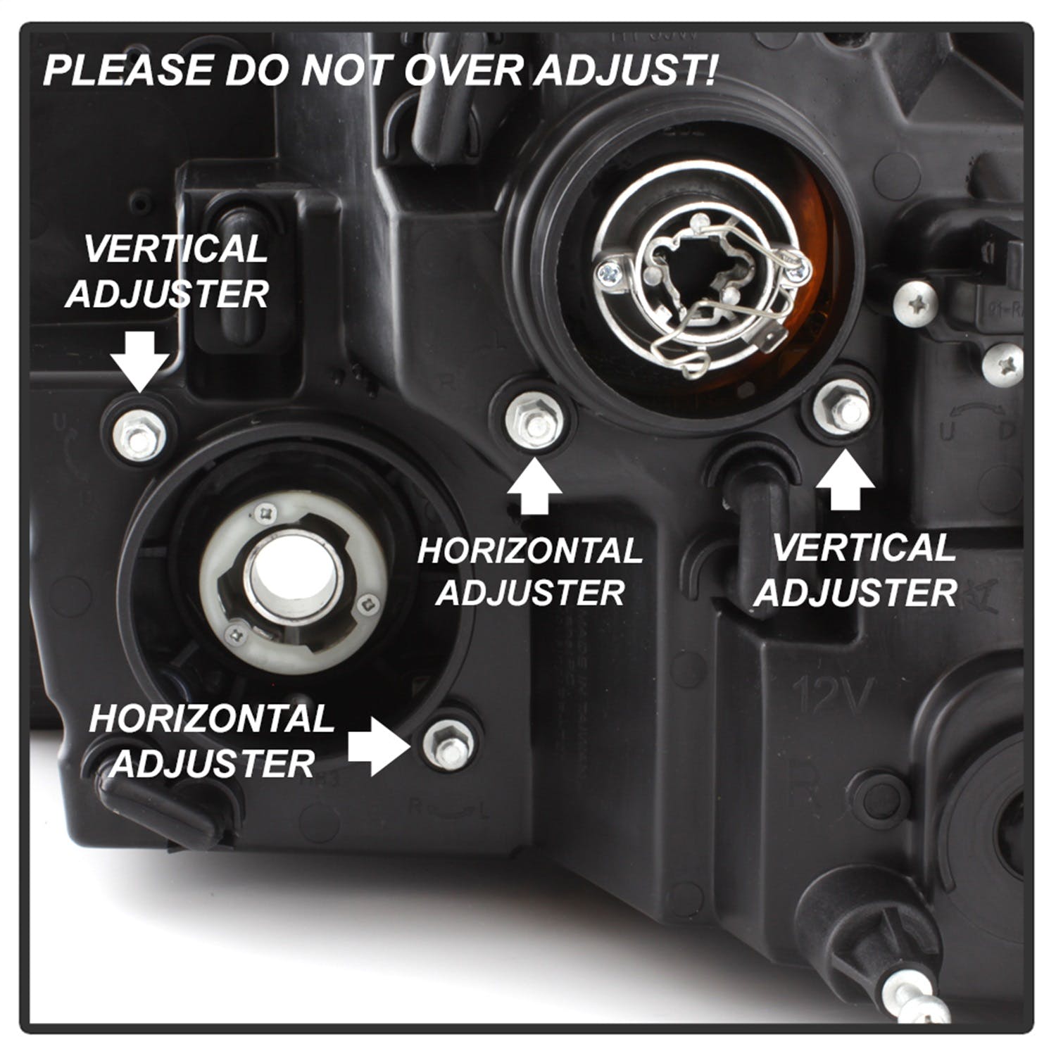 Spyder Auto 5081735 (Spyder) Dodge Ram 1500/2500/3500 13-16 Projector Headlights (Not compatible on