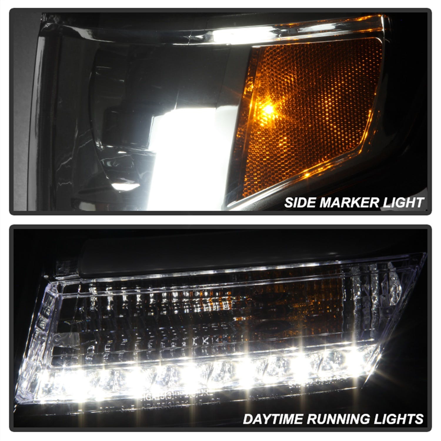 Spyder Auto 5082558 (Spyder) Chevy Tahoe/Suburban 2015-2016 Projector Headlights-DRL LED-Smoke