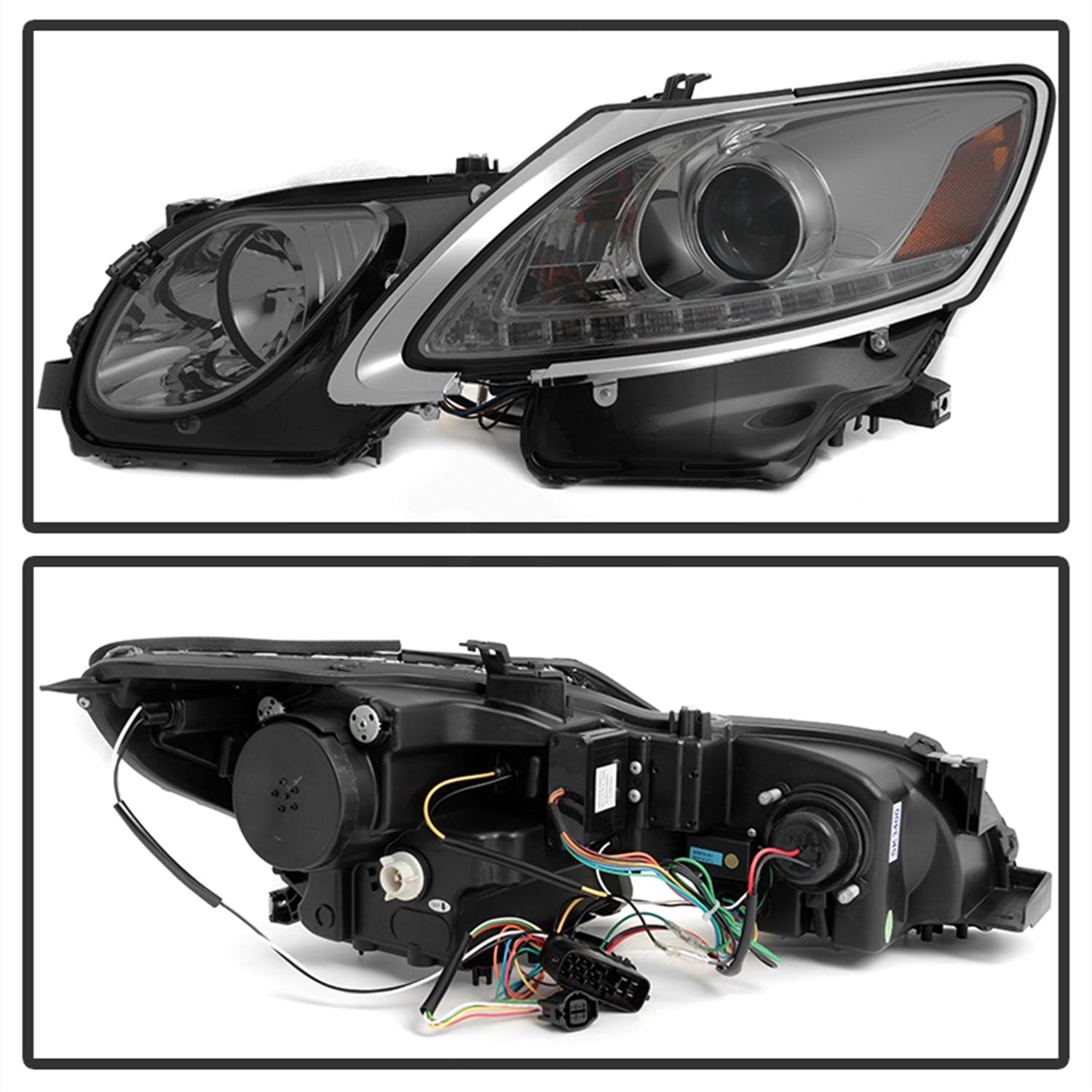 Spyder Auto 5082817 (Spyder) Lexus GS 300/350/450/460 2006-2011 Projector Headlights-Xenon/HID Model