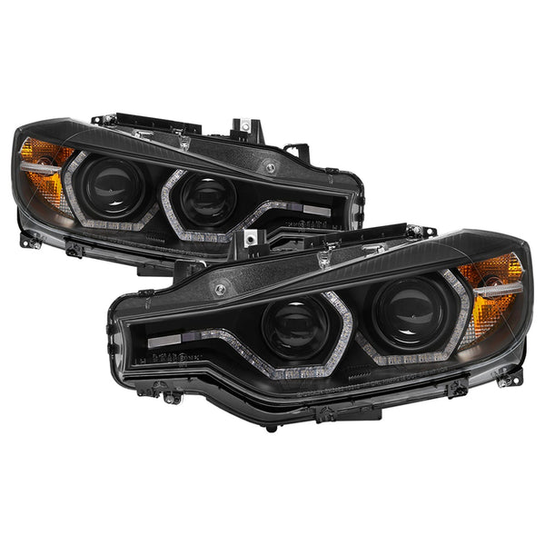 Spyder Auto 5084347 (Spyder) BMW F30 3 Series 2012-2014 4DR Projector Headlights-LED DRL-Black