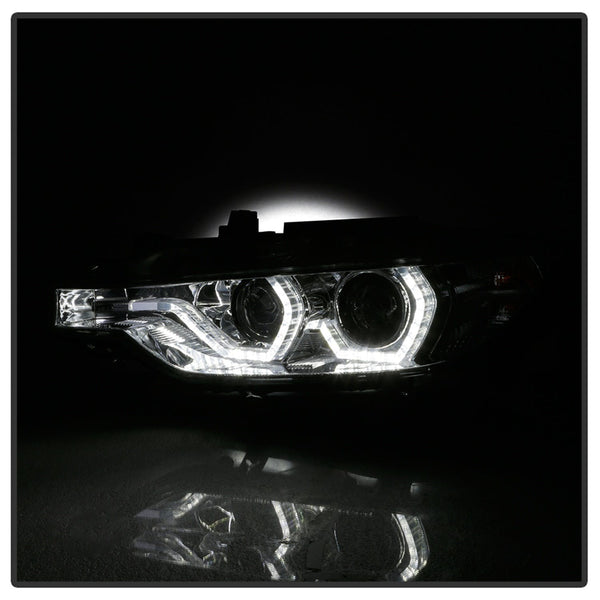 Spyder Auto 5084354 (Spyder) BMW F30 3 Series 2012-2014 4DR Projector Headlights-LED DRL-Chrome