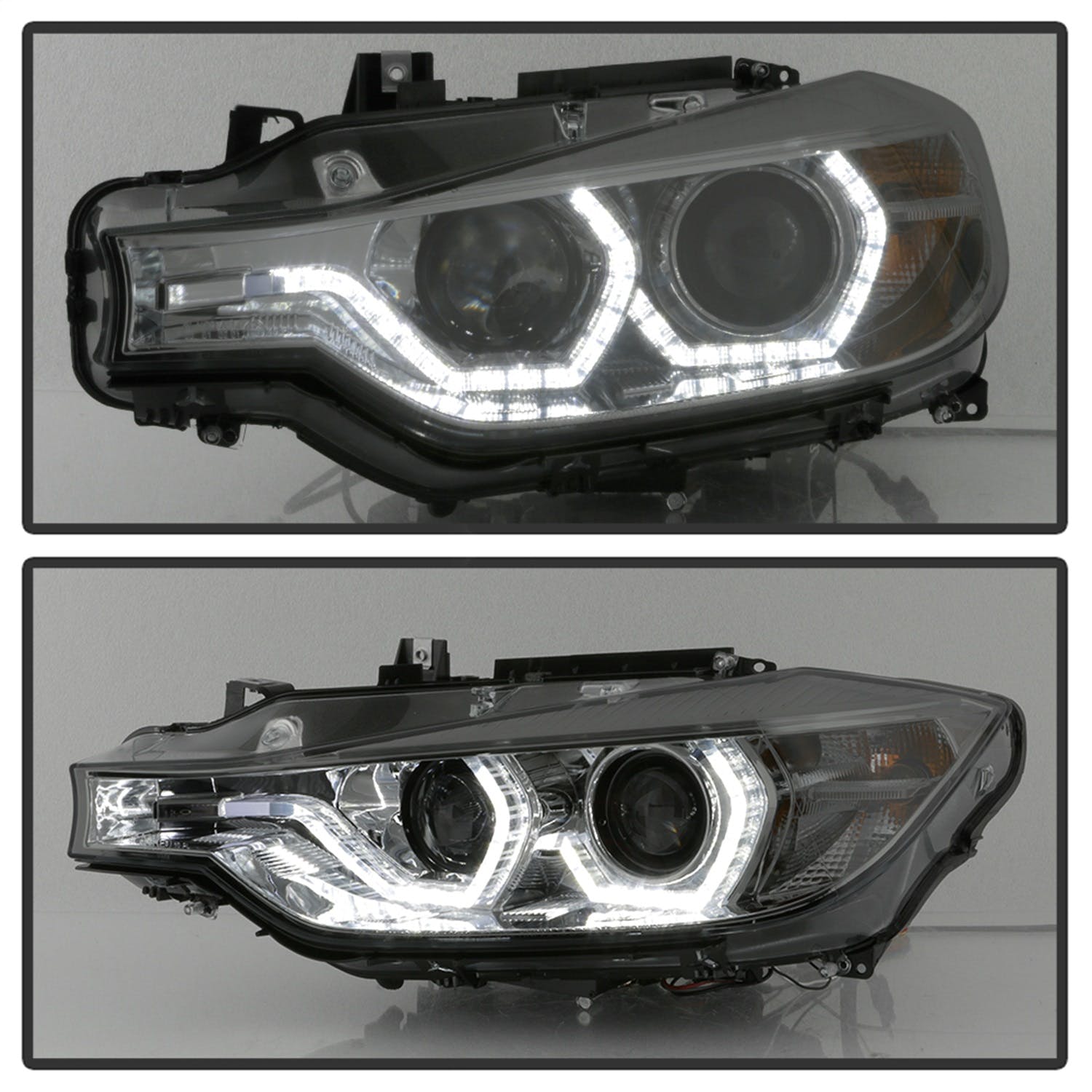 Spyder Auto 5084361 (Spyder) BMW F30 3 Series 2012-2014 4DR Projector Headlights-LED DRL-Smoke