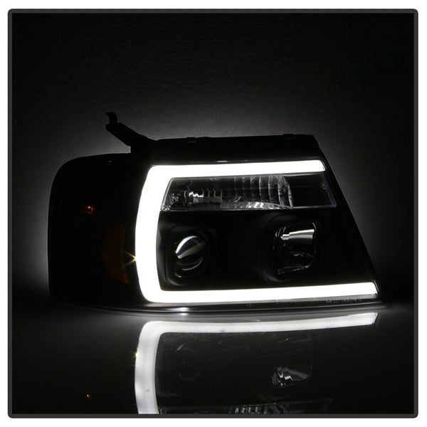 Spyder Auto 5084484 (Spyder) Ford F150 04-08 Light Bar Projector Headlights-Black