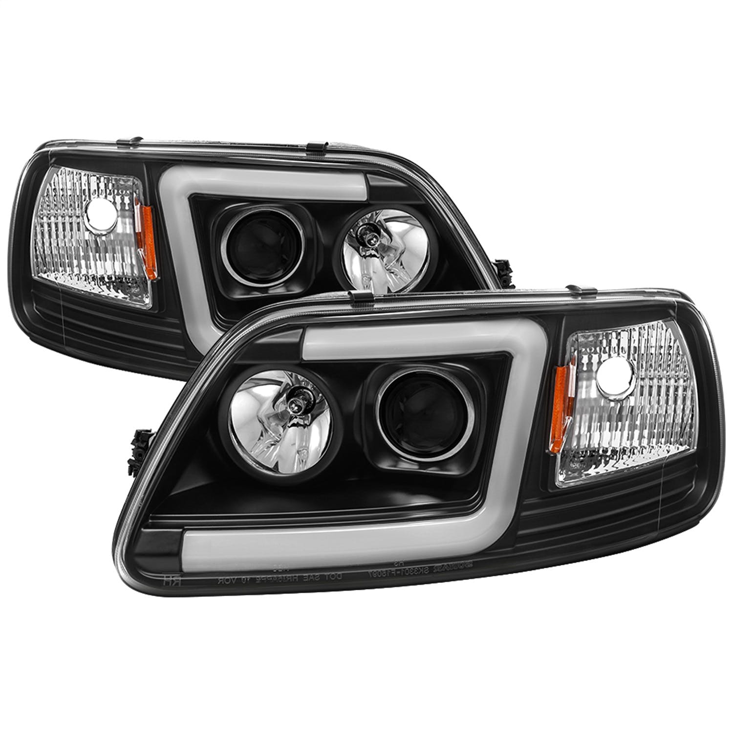 Spyder Auto 5084538 (Spyder) Ford F150 97-03/Expedition 97-02 1PC Light Bar Projector Headlights-( W