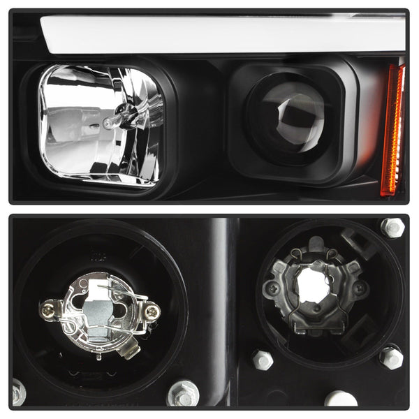Spyder Auto 5084606 (Spyder) Dodge Ram 1500 02-05/Ram 2500/3500 03-05 Light Bar Projector Headlights