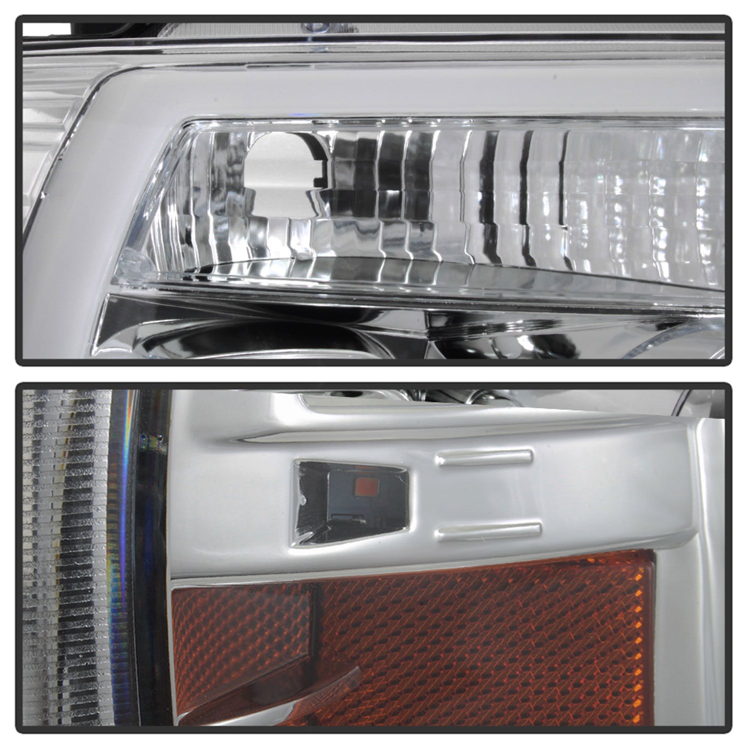 Spyder Auto 5084637 (Spyder) Ford F150 04-08 Light Bar Projector Headlights-Chrome