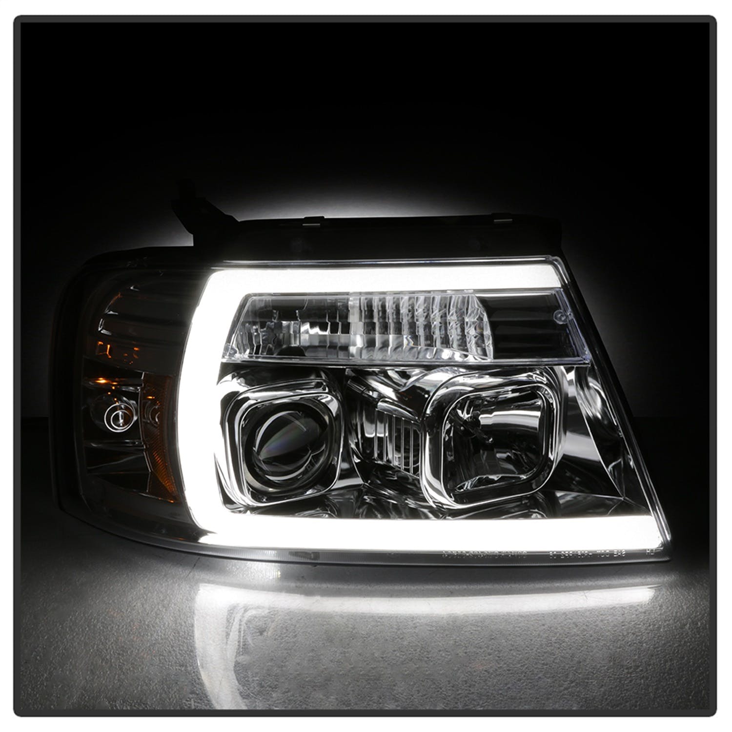 Spyder Auto 5084637 (Spyder) Ford F150 04-08 Light Bar Projector Headlights-Chrome
