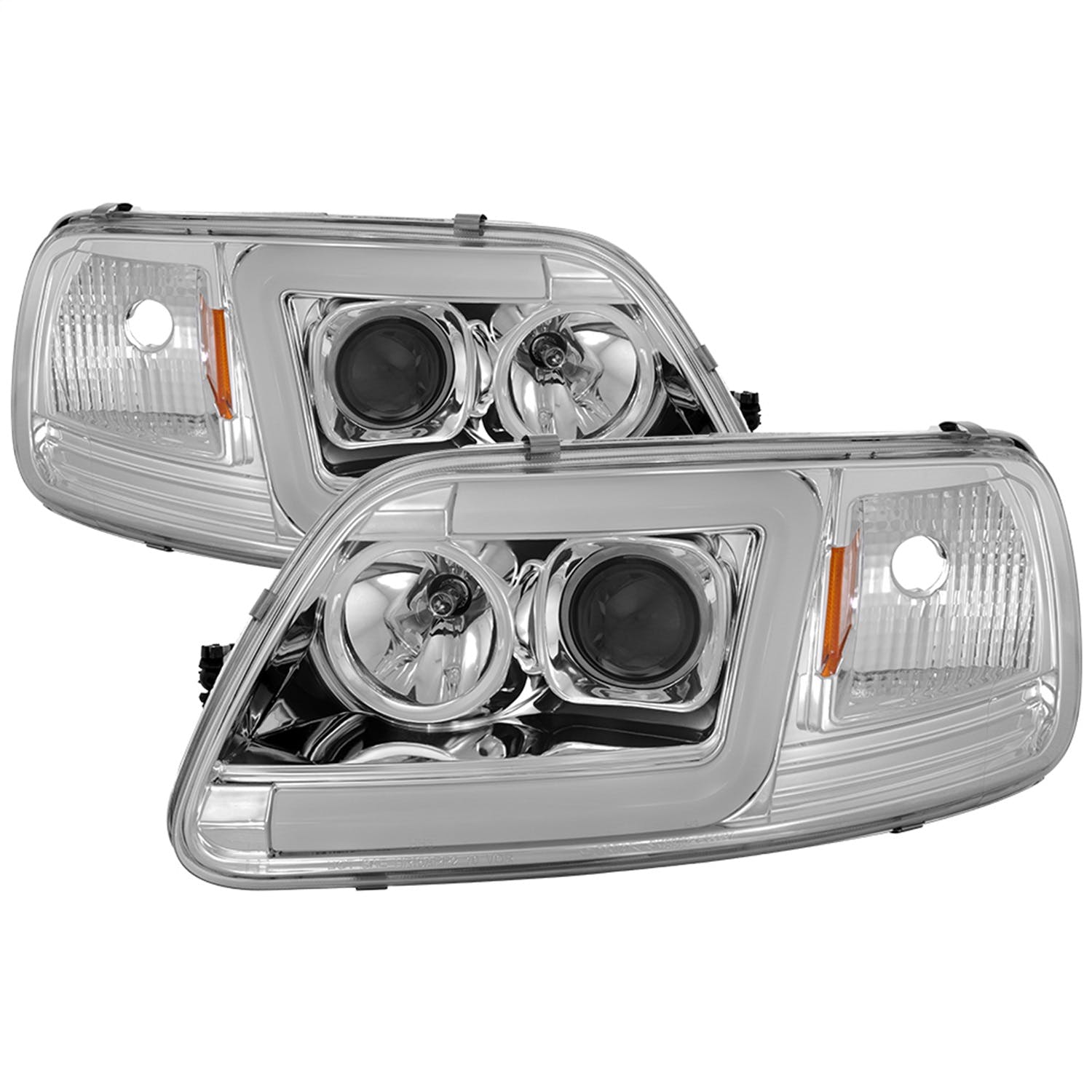 Spyder Auto 5084644 (Spyder) Ford F150 97-03/Expedition 97-02 1PC Version 2 Projector Headlights-( W