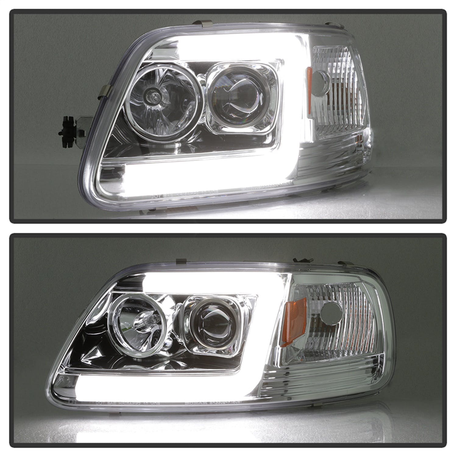 Spyder Auto 5084644 (Spyder) Ford F150 97-03/Expedition 97-02 1PC Version 2 Projector Headlights-( W