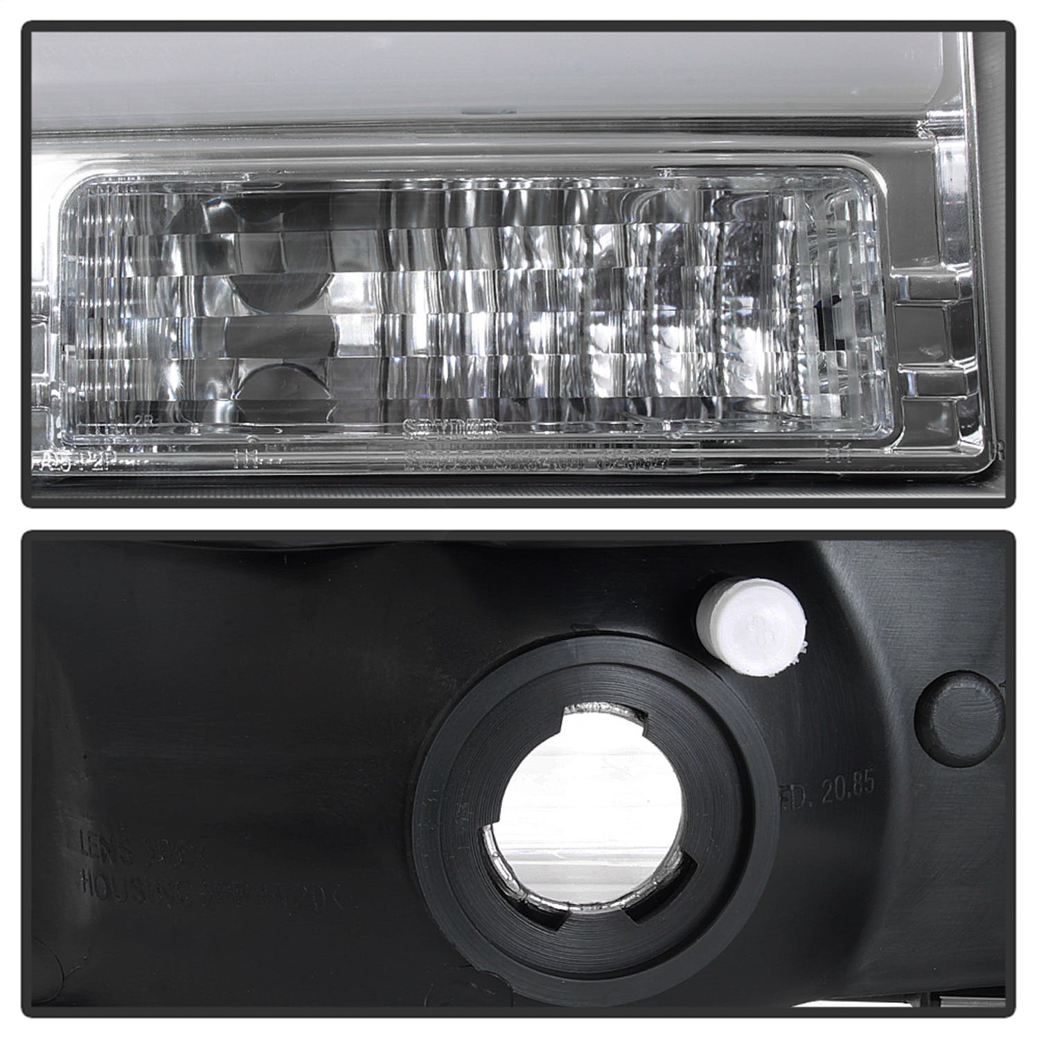 Spyder Auto 5084675 (Spyder) Ford F250 Super Duty 99-04/Ford Excursion 00-04 1PC Light Bar Projector