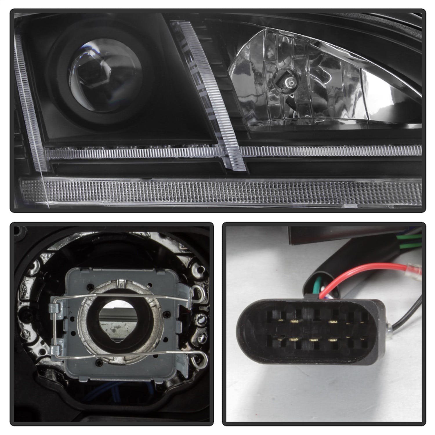 Spyder Auto 5085542 ( Spyder ) Audi TT 08-15 Sequential Turn Signal Projector Headlight-HID Xenon Mo