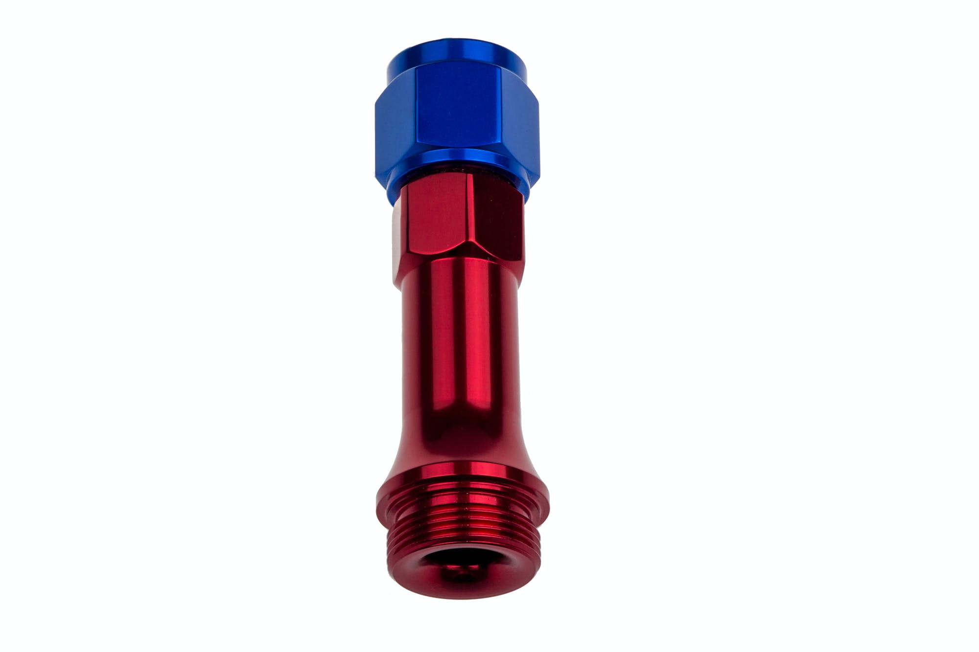 Redhorse Performance 5100-06-1 -06 X  7/8-20 Long-style Carburetor Inlet Fittings  - red/blue - 2/pkg.