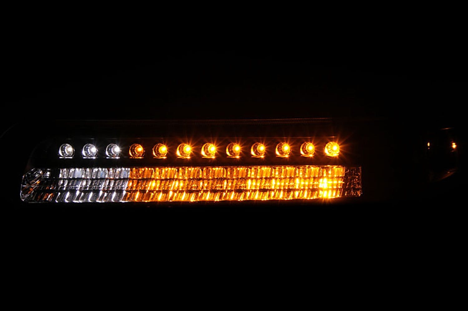 AnzoUSA 511054 LED Parking Lights Chrome with Amber Reflector