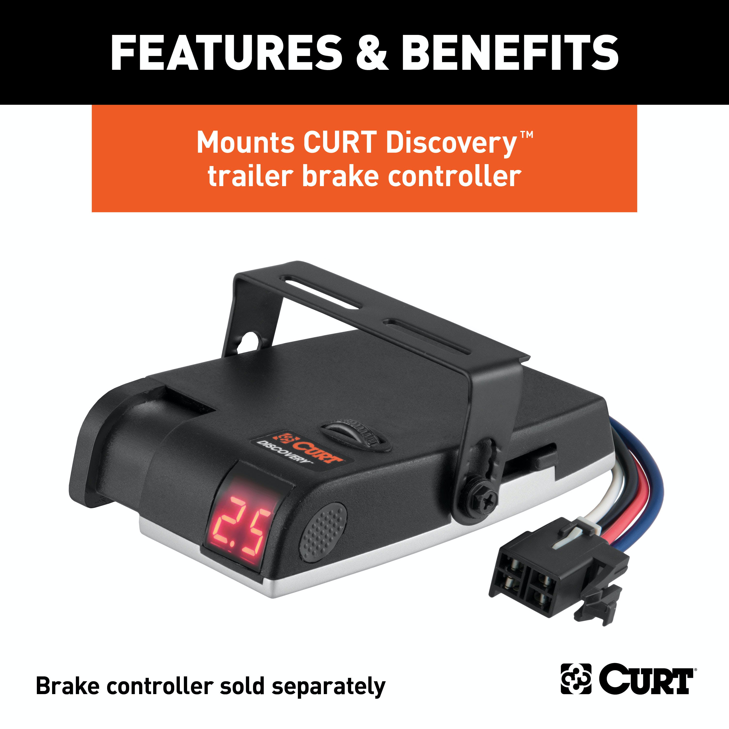 CURT 51124 Discovery Trailer Brake Controller Mounting Bracket