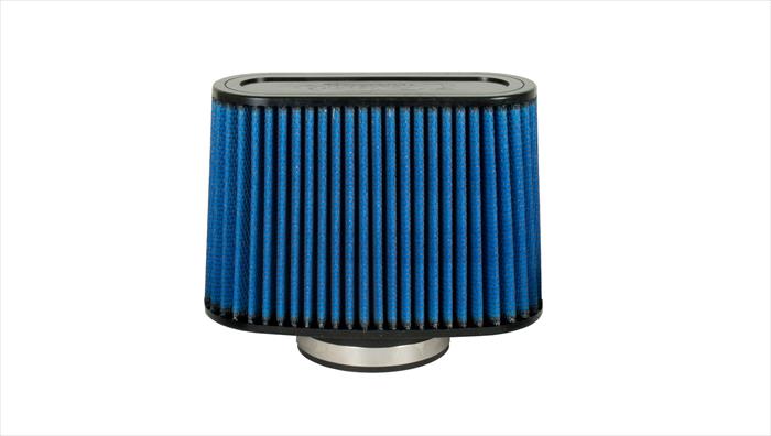 Pro 5 Air Filter Blue 3.5 Inch/ 4.0 Inch H x 8.75 Inch W/ 3.0 Inch H x 8.0 Inch W/ 6.0 Inch Oval Volant