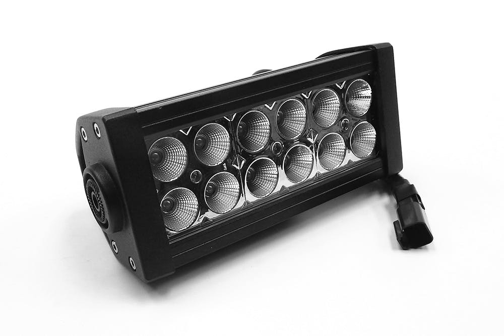 Iconic Accessories 513-1061 6 Dual-Row Straight LED Light Bar (8° Spot/90° Flood, 3,240 lm, Chrome Face)