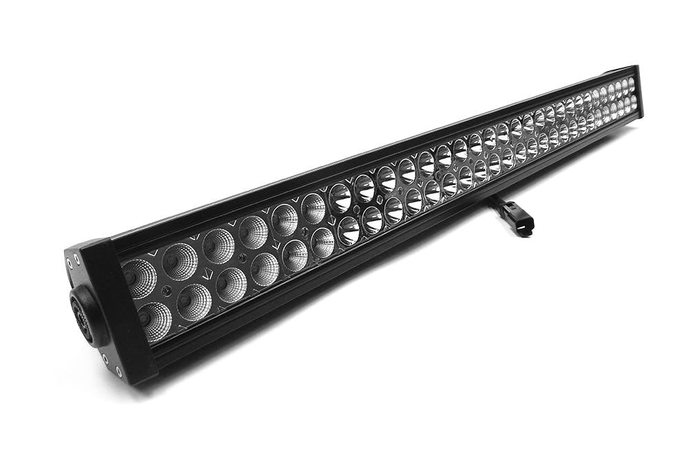 Iconic Accessories 513-1401 40 Dual-Row Straight LED Light Bar (8° Spot/90° Flood, 21,600 lm, Chrome Face)