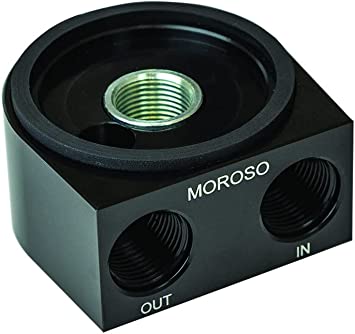 Moroso 23694 Universal Oil Cooler Sandwich Adapter (13/16 -16)