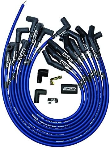 Moroso 73675 Ultra 40 Blue Custom Wire Set (Unsleeved, Ford 289-302, HEI)