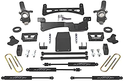 Fabtech FTS22002BK 6in. PERF SYS W/STEALTH 97-02 FORD EXPEDITION W/RR COIL SPRINGS 4WD