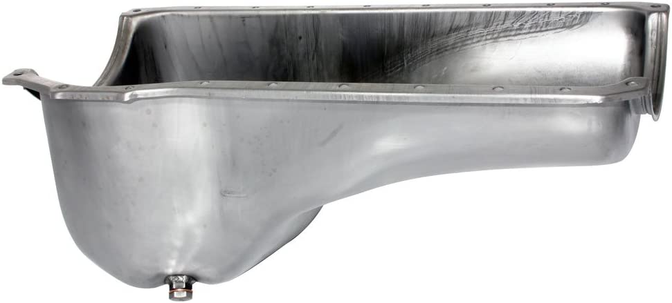 Moroso 20557 Wet Front Sump Steel Oil Pan (8.25deep/6qt/Unplated/Ford Small Block-351C/351M)