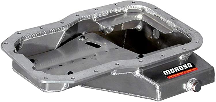 Moroso 20935 Wet Sump Aluminum Oil Pan (7-9/16 deep/6.25qt/Baffled/Windage Tray/Toyota)