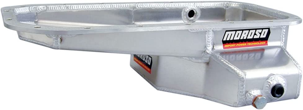 Moroso 20930 Wet Sump Kicked-Out Aluminum Oil Pan (5.25 deep/6qt/Baffled/Tray/Toyota)