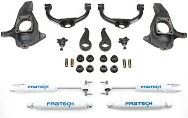 Fabtech FTS21108 4in. GM SYSTEM W/PERF SHOCKS
