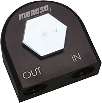 Moroso 23682 Remote Oil Filter Adapter (90°, 3/4 -16)