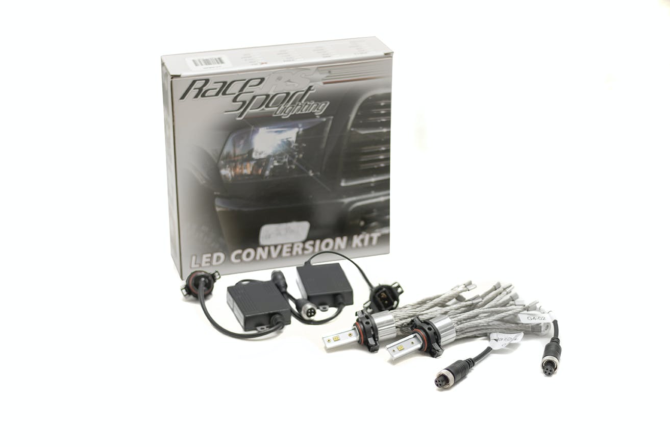 Race Sport Lighting 5202-G4LED 5202 LED Headlight Conversion Kit with Focus Optics